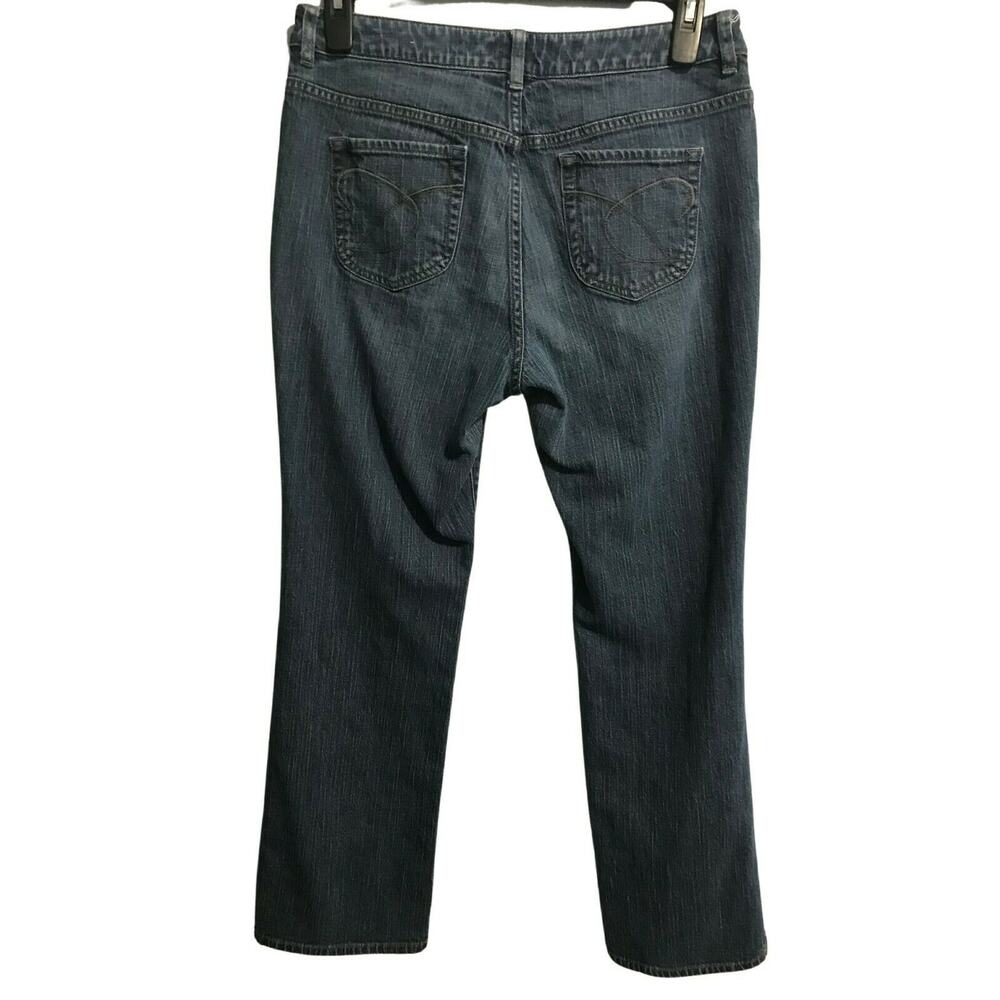 Chicos Platinum Size 2 Regular US 12 Blue Denim Jeans  Stretch Classic 5 Pocket